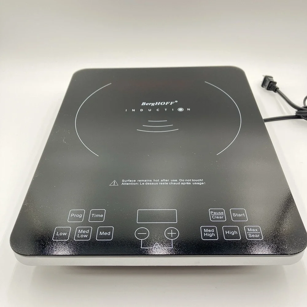Berghoff Electric Induction Stovetop Cooktop XL Portable Adjustable Safety 1800W
